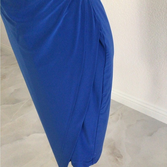 Jones New York Asymmetrical Blue Dress - Picture 3 of 6
